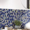 high002107 Glass Mosaic Decor — Sapphire Gold