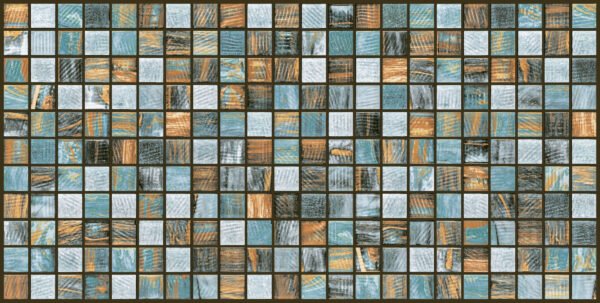 high002107a Glass Mosaic Decor — Sapphire Gold